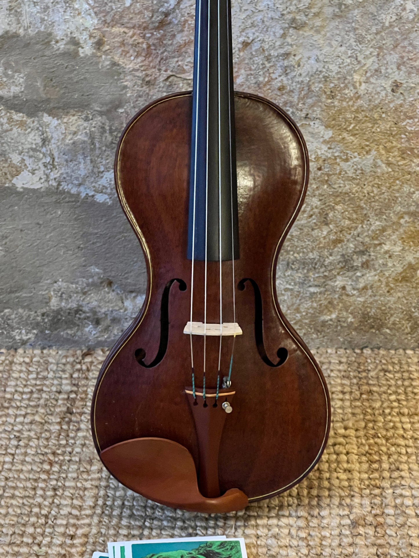 Cornerless 4-String Violin in Reclaimed Mahogany - available now #69