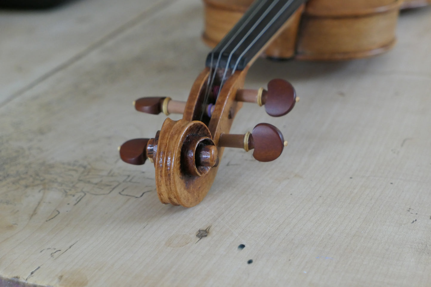 SOLD - Beechwood Cornerless violin #56