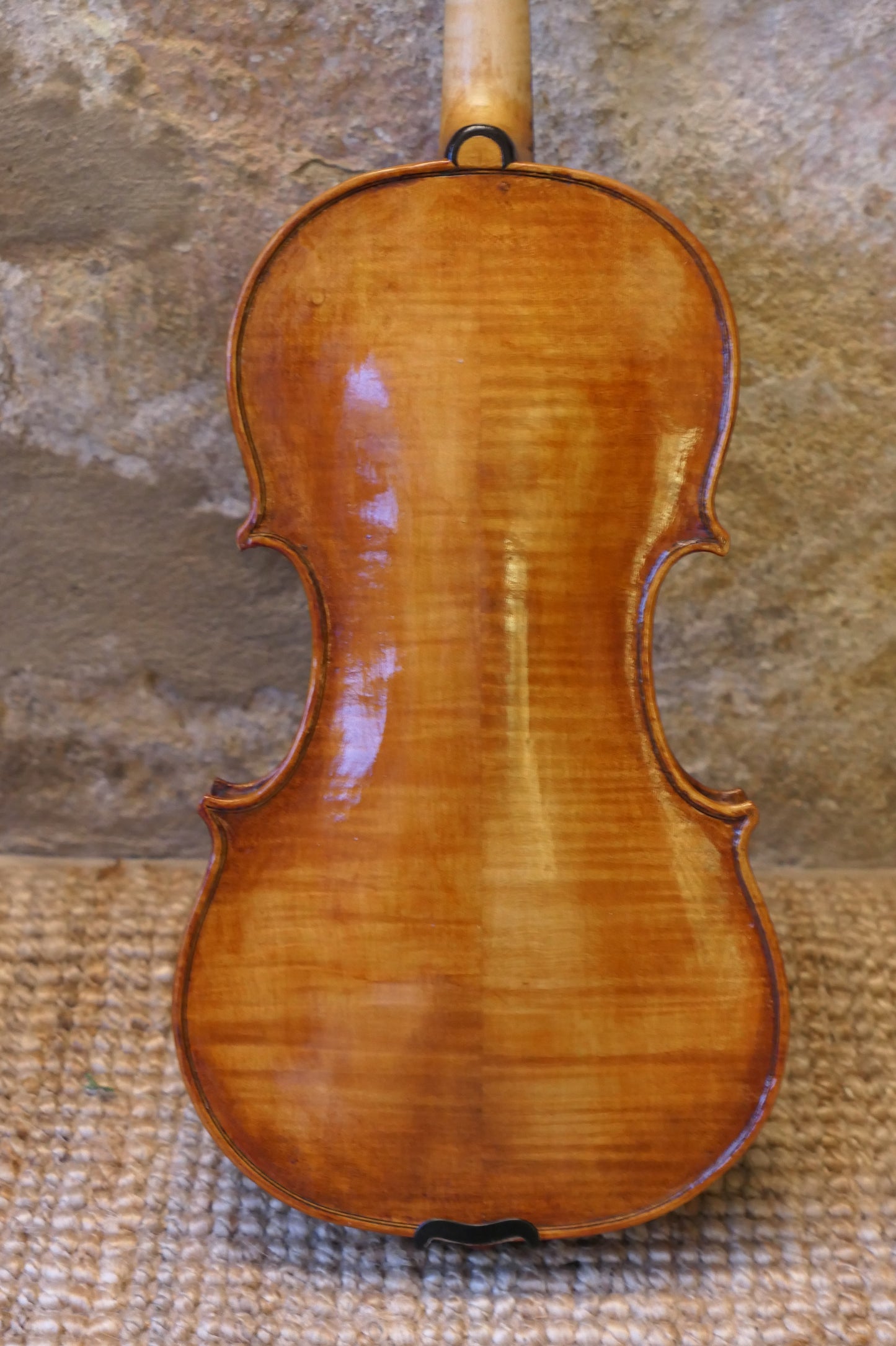 Handmade figured maple and spruce violin. No.52