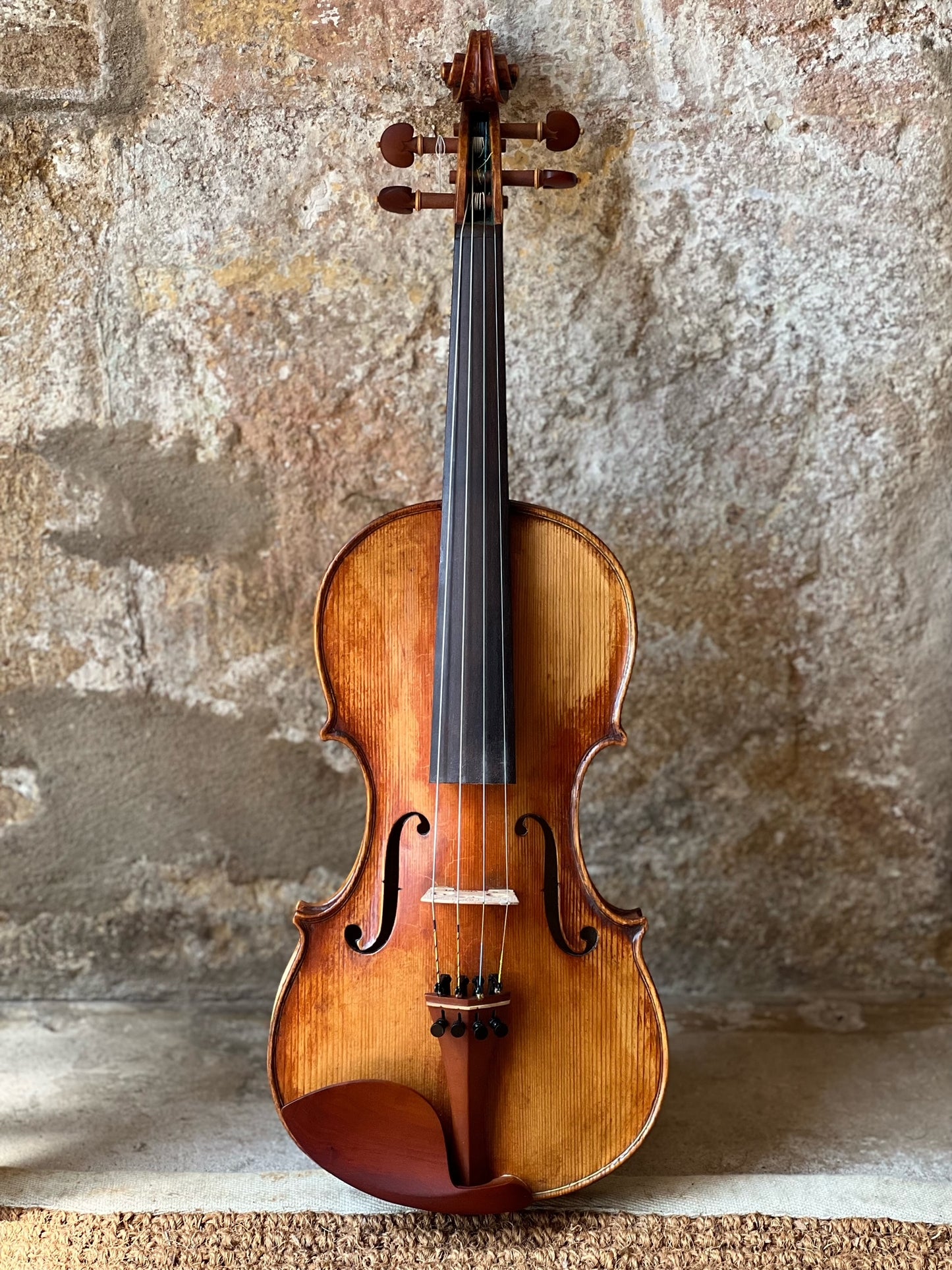 SOLD - Handmade English Violin in figured maple and spruce