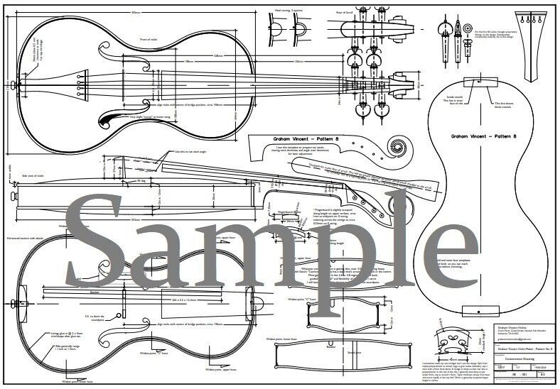 "Guitar Shaped" Violin Plans - A1