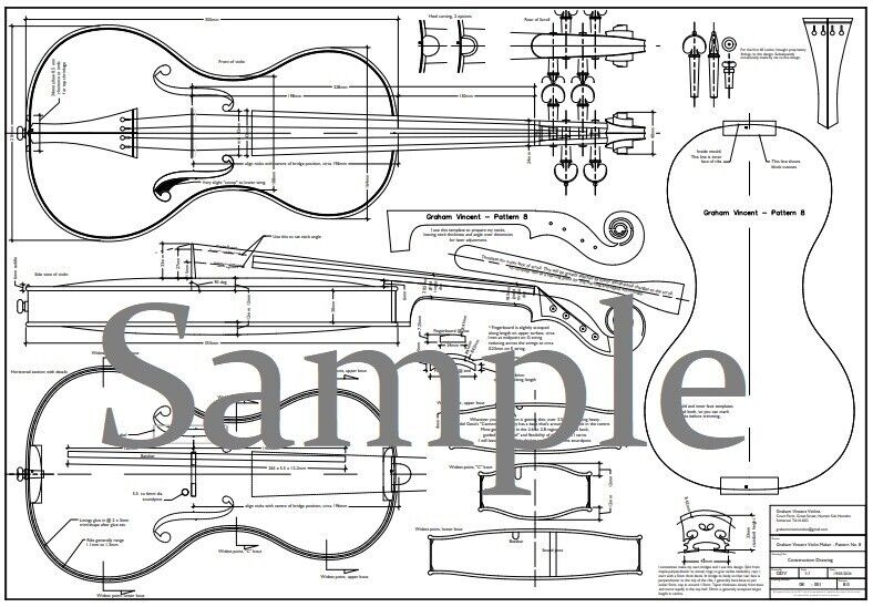 Violin Plans - "Guitar Shaped" - A1